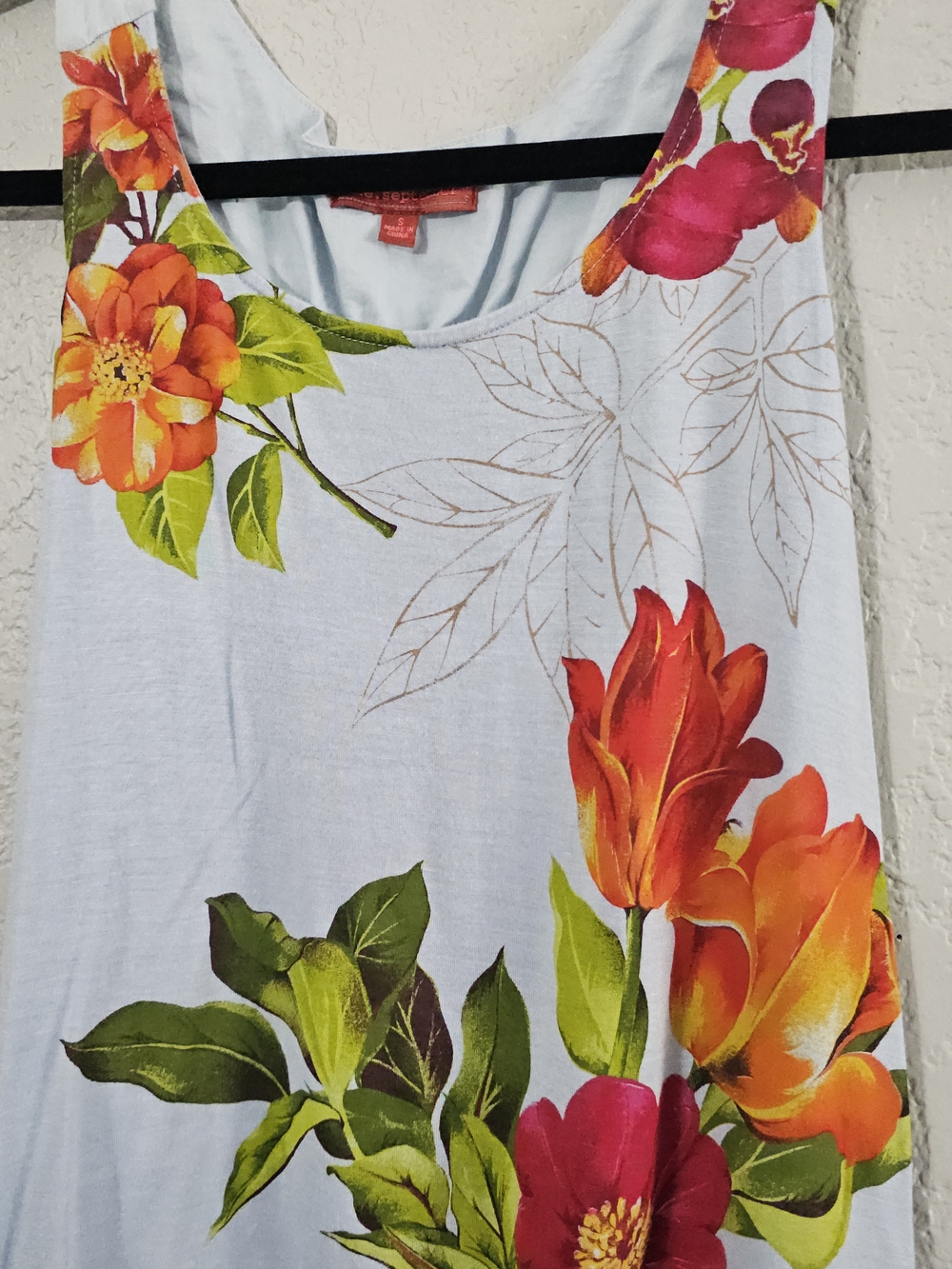 Anthropologie/One September Vibrant Floral Tank Top Womens Small - Picture 2 of 6